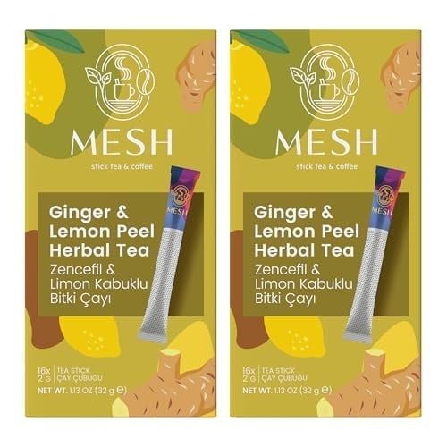 Mesh Stick Zencefil Limon Bitki Çayı 2 Paket Bir Arada