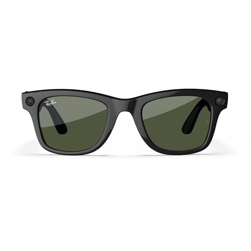 Meta Ray-Ban Wayfarer Akıllı Gözlük Parlak Siyah G15 Yeşil RW4006