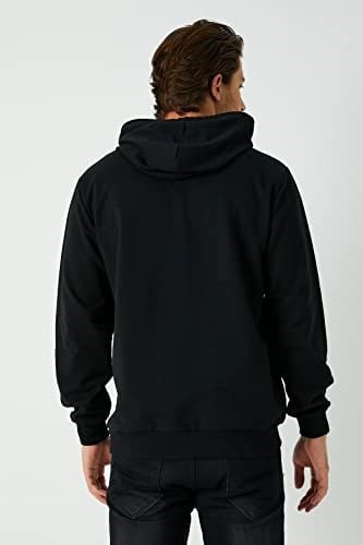 Metalic Siyah-Gri-Lacivert 3lü Erkek Kapüşonlu Kanguru Cepli Sweatshirt