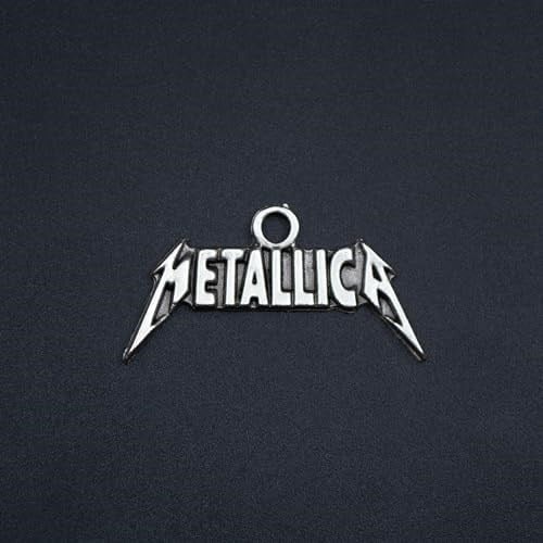 Metallica Deri ip Kolye - Gümüş Kaplama - Kadın Erkek Kolye - No:1017