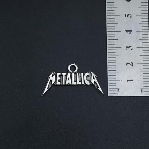 Metallica Deri ip Kolye - Gümüş Kaplama - Kadın Erkek Kolye - No:1017