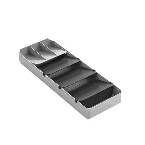 Metaltex Çatal Bıçak Takımı Düzenleyici, Gri ve Siyah, 40-49 cm