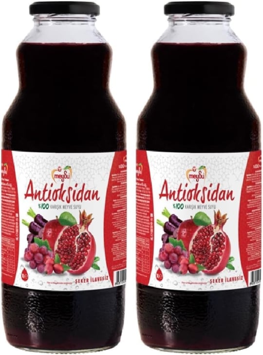 Meysu 1 Litre Antioksidan%100 Karışık Meyve Suyu 2li paket