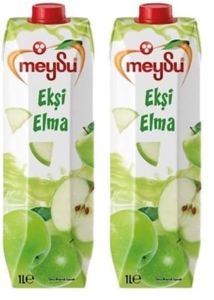 Meysu 1 Litre Ekşi Elma Meyveli İçecek 2li paket