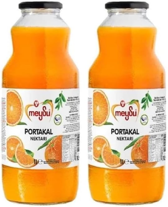 Meysu 1 Litre Portakal Nektarı Şişe 2li paket