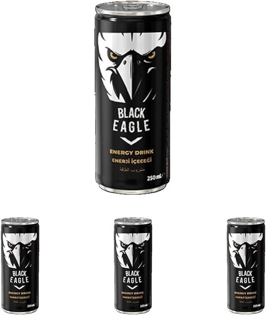 Meysu Black Eagle Enerji 250 ml (4 paketi)