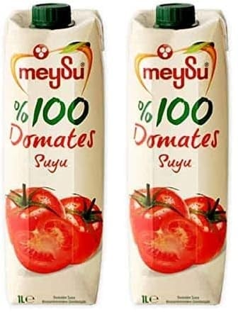 Meysu%100 Domates Suyu 1 Litre 2li paket