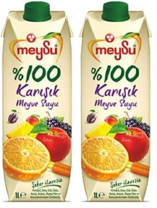 Meysu%100 Karışık Meyve Suyu 1 Litre 2li paket