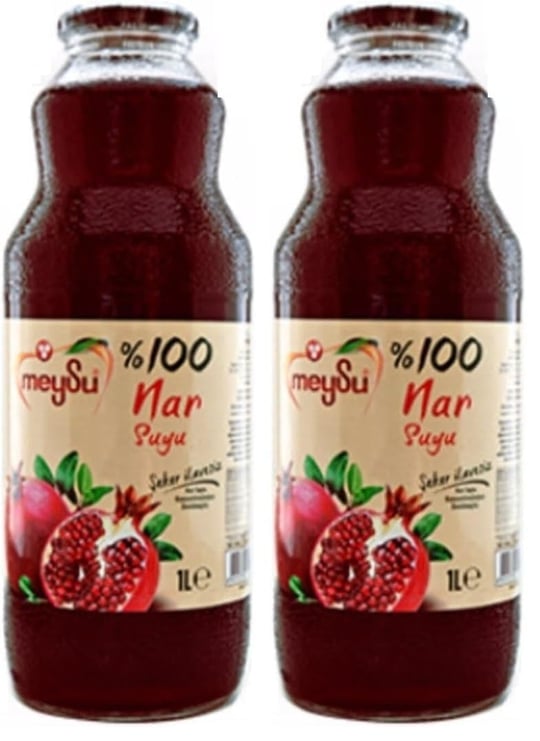 Meysu%100 Nar Suyu 1 Litre Şişe 2li paket