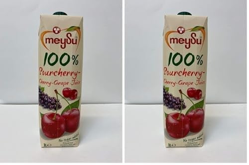 Meysu%100 Vişne-Kiraz Üzüm Suyu 1 Litre 2li paket
