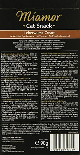 Miamor Leberwurst Cream Ciğerli Kedi Ödül Maması 6×15g (11 Adet)