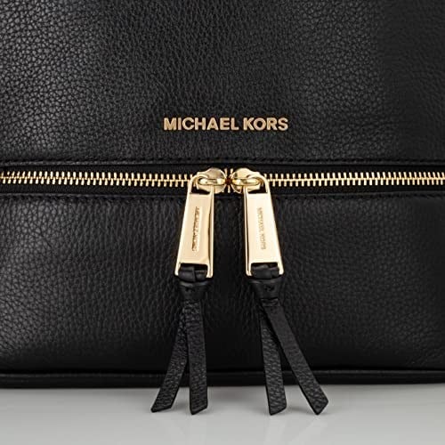 Michael Kors Kadın Rhea Zip Sırt Çantası Çanta, Siyah, 25.4x29.9x11.4 santimetre