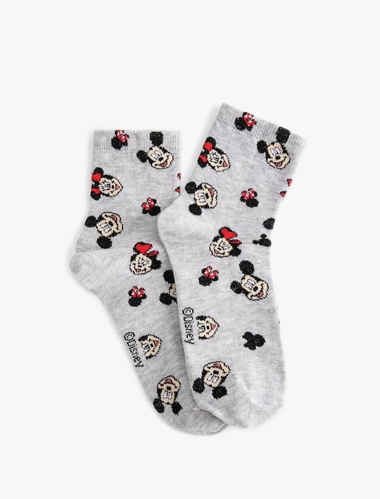 Mickey Mouse Soket Çorap Lisanslı Desenli