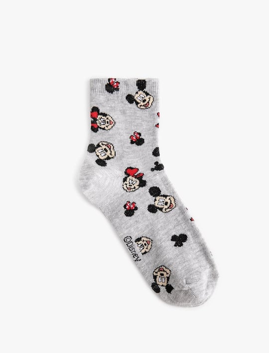 Mickey Mouse Soket Çorap Lisanslı Desenli