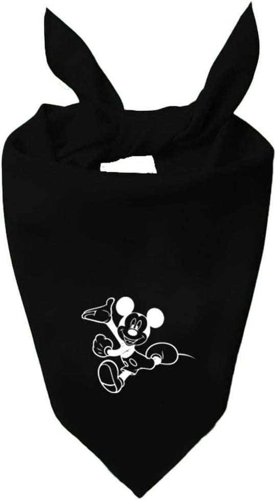 Mickey Mouse Tasarım Tek Renk Fular