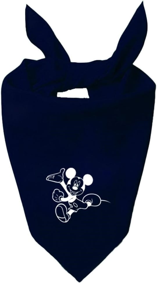 Mickey Mouse Tasarım Tek Renk Fular