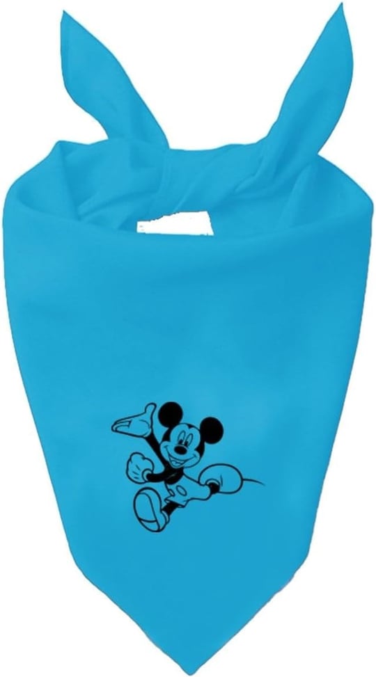 Mickey Mouse Tasarım Tek Renk Fular