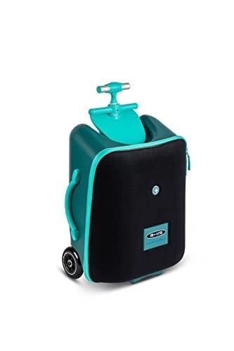 Micro Ride On Luggage Eazy Katlanabilir Scooter Bagaj Çanta Yeşil, 22 L Depolama, Seyahat ve El Bagajı için Uygun