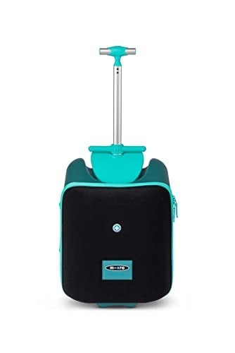 Micro Ride On Luggage Eazy Katlanabilir Scooter Bagaj Çanta Yeşil, 22 L Depolama, Seyahat ve El Bagajı için Uygun