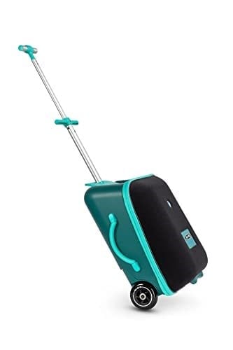 Micro Ride On Luggage Eazy Katlanabilir Scooter Bagaj Çanta Yeşil, 22 L Depolama, Seyahat ve El Bagajı için Uygun