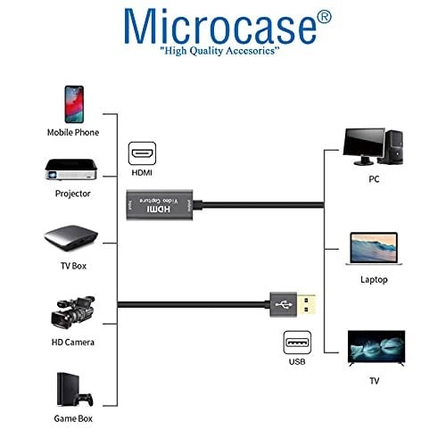 Microcase USB 3.0 HDMI Video Capture Video Kayıt Ekran Aktarma Adaptörü - AL2622