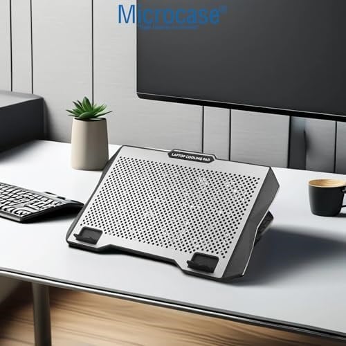 Microcase ZR608 Telefon Tutacaklı 6 Kademe Yükseklik Ayarlı 8 Fanlı Laptop Soğutucu - AL5211