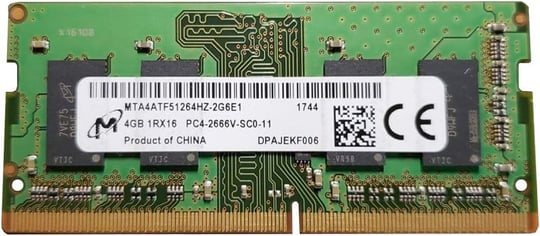 Micron MTA4ATF51264HZ-2G6E1 4 GB DDR4 Arabelleksiz, Non-ECC RAM Modülü - Çok Renkli