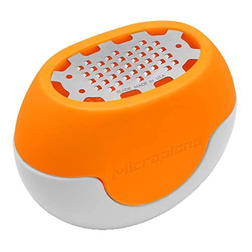 Microplane Flexi Zesti Narenciye rendeleyici, Paslanmaz çelik, Turuncu, 7,62 x 3,81 x 5,72 cm