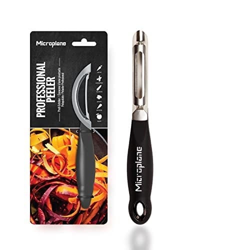 Microplane Profesyonel Soyucu, Paslanmaz Çelik, Siyah