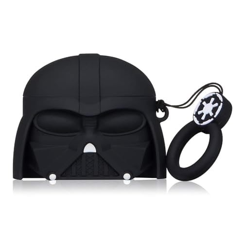 Microsonic Airpods 4.Nesil/ANC Kılıf Cartoon Figürlü Silikon Crtn-Fgr-Drth-Vdr [AirPods 4 ile Uyumlu Kılıf - Black] - Seçenekler: AirPods 1 / 2, AirPods Pro 2. Nesil, AirPods 3...
