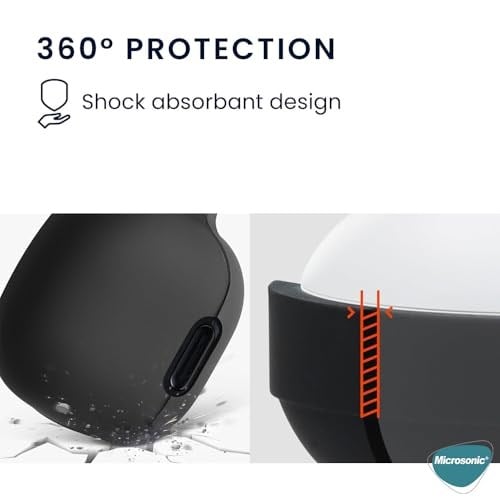 Microsonic Anker Soundcore Liberty 4 NC için Kılıf Askılı Mat Silikon Siyah [Soundcore Liberty 4 NC ile Uyumlu Kılıf - Siyah] - Seçenekler: Soundcore Liberty 4 NC, Soundcore Liberty 4 Pro...