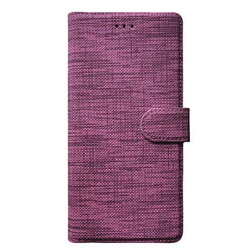 Microsonic Reeder P13 Blue Max Pro için Kılıf Fabric Book Wallet Mor [P13 Blue Max Pro ile Uyumlu Kılıf - Mor]