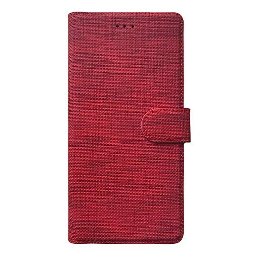 Microsonic Reeder P13 Blue Max Pro için Kılıf Fabric Book Wallet Kırmızı [P13 Blue Max Pro ile Uyumlu Kılıf - Kırmızı]