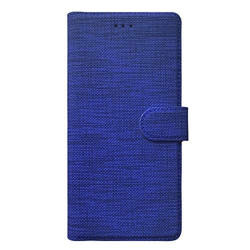 Microsonic Xiaomi Mi 10T Pro için Kılıf Fabric Book Wallet Lacivert [Mi 10T Pro ile Uyumlu Kılıf - Lacivert]