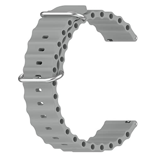 Microsonic Xiaomi Watch S3 için Kordon Ocean Band Gri [Watch S3 ile Uyumlu Kordon - Gri]