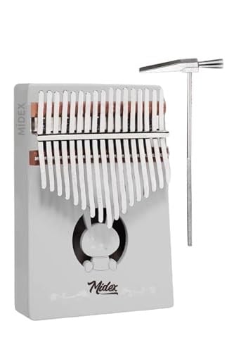 Midex KLX-550-PAK Beyaz Renk Gerçek Ağaç Kalimba 17 Tuşlu Full Set - Seçenekler: KLX-550-PAK, KLX-540, KLX-540-PAK, KLX-550, KLX-350-PAK...