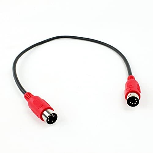 MIDI Patch Kablo Seti 2-5 Pin DIN Erkek - Erkek 18 inç Uzatma Adaptörü Kabloları