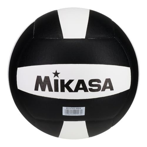 Mikasa MGV500 Heavy Weight Training Indoor Volleyball, Black/White