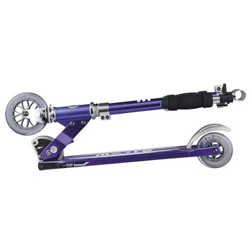 Mikro Kickboard- Sprite LED - 2 Tekerlekli Tekme Scooter Yaş 8+, Katlanır, Hafif, Hareketle Aktive Edilen Işıklı Tekerlekli Taşınabilir Scooter