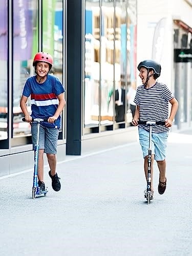 Mikro Kickboard- Sprite LED - 2 Tekerlekli Tekme Scooter Yaş 8+, Katlanır, Hafif, Hareketle Aktive Edilen Işıklı Tekerlekli Taşınabilir Scooter