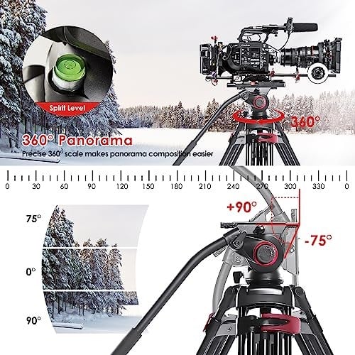 miliboo mtt609 a 168,9 cm taşınabilir alüminyum tripod, 360 derece küre başlı, 1/10,2 cm hızlı değiştirme plakası, DSLR fotoğraf makinesi/Vdeo için, toka ve zemin üzerinde tasarım daha fazla sağlamlık