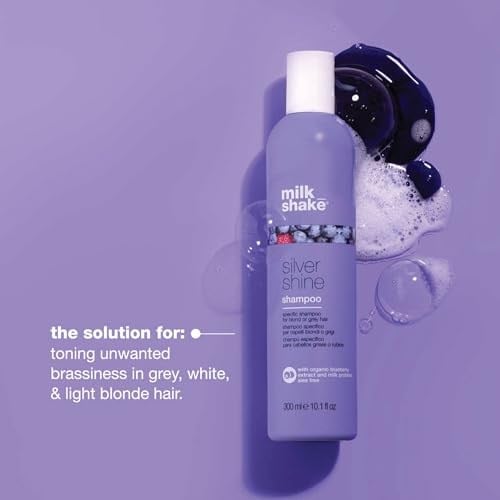 Milk Shake Silver Shine Beyaz Gri ve Platin Saçlar İçin Sülfatsız Mor Tonlama Şampuanı 300ml