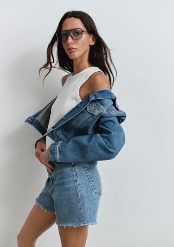 Millie 90lar Koyu Mavi Jean Şort 1458987073