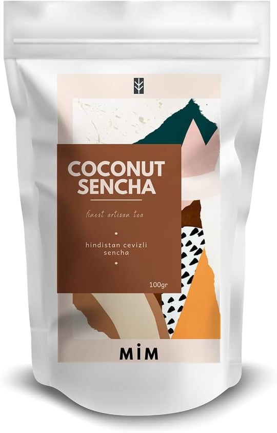 Mim And More Coconut Sencha Tea - Hindistan Cevizli Yeşil Çay, 100 Gr