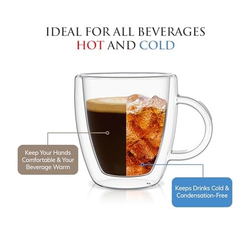 Mindful Design Çift Duvar Yalıtımlı Bardaklar Espresso Kupaları (2li Set) - 5.5oz