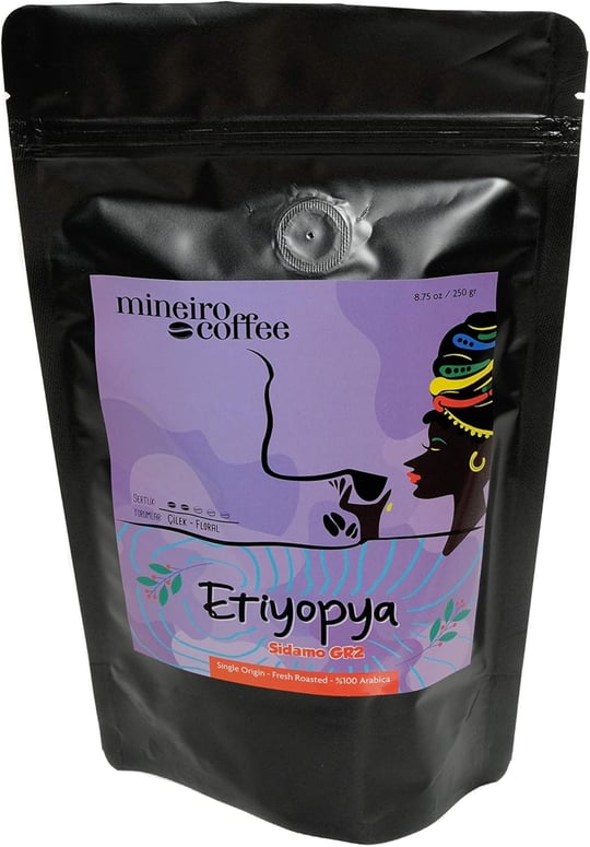 Mineiro Coffee Etiyopya Sidamo Filtre Kahve 250gr. Clever Dripper Çekim