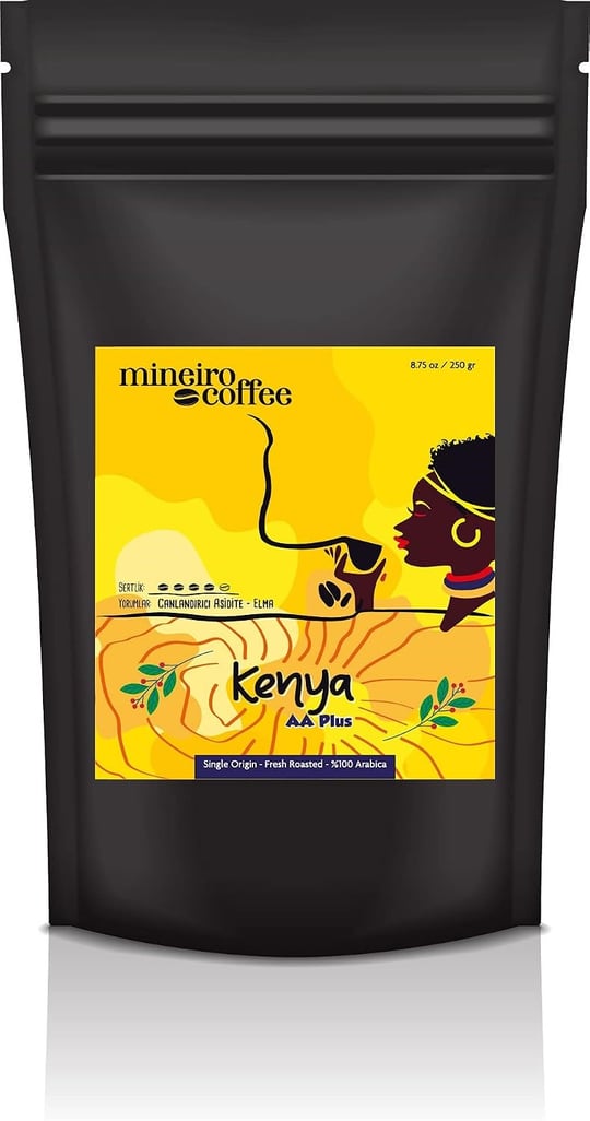 Mineiro Coffee Kenya Aa+Single Origin Filtre Kahve 250 Gr - Seçenekler: Filtre Kahve, Moka Pot, Cekirdek (2 paketi), Cekirdek...