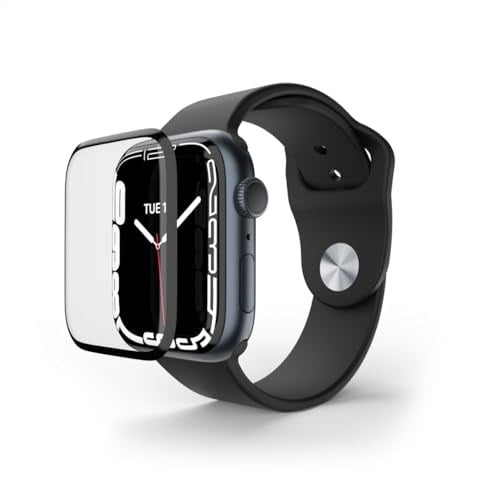 Minesk Apple Watch ile Uyumlu Nano-PPF Ekran Koruyucu Tam Kaplayan Tasarım ve Güçlü Yapışkan (41 MM) - Bedenler: 38 MM, 41 MM