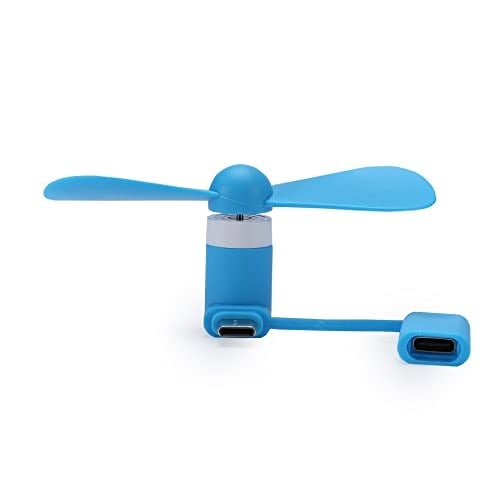 Mini Cep Telefonu Fanı - iPhone, iPad, Android Akıllı Telefon, Tablet ile Uyumlu 2si 1 arada Fan - Renkli ve Güçlü - Cep Telefonu Yaz Aksesuarları - (6lı Paket)