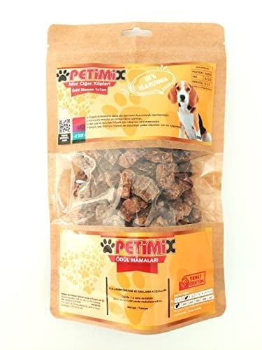 Mini Ciğer Küpleri 100g Köpek Ödül Maması